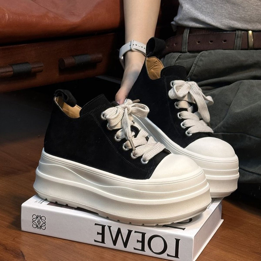 Women Sneakers with thick platform and breathable upper material Mune Fashion