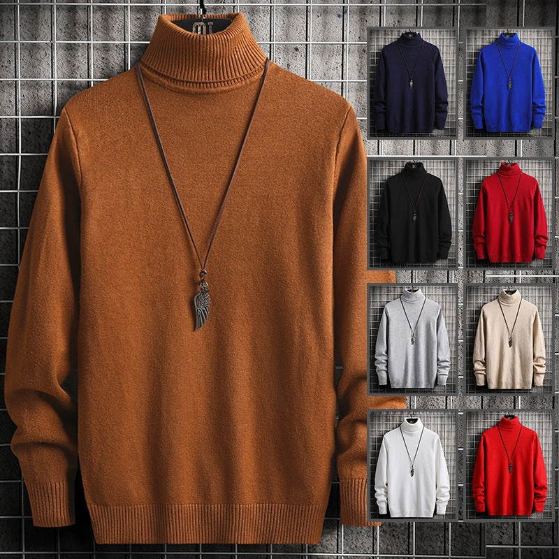 Men's high-quality thermal turtleneck sweater made of cotton blend with a soft feel and ribbed cuffs Mune Fashion