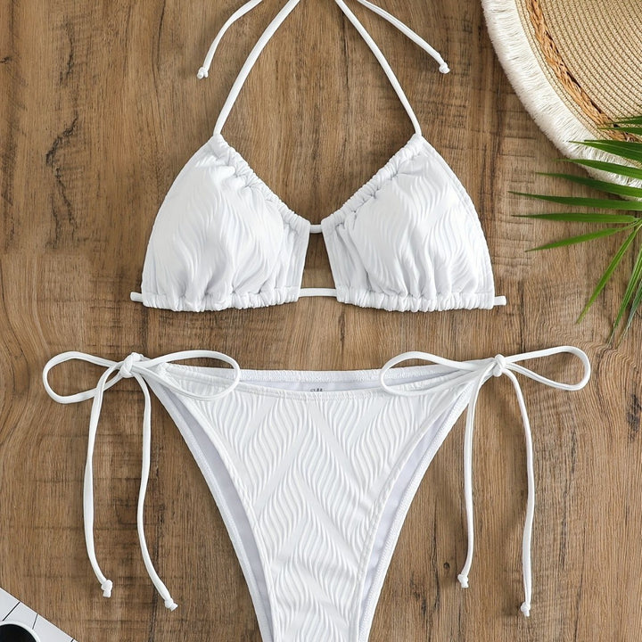 Ladies Triangle Bikini with sophisticated ruffle design Mune Fashion