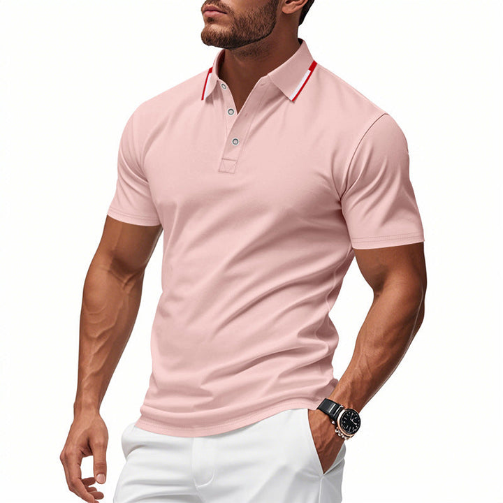 Men's polo shirt with modern collar and breathable structure Mune Fashion