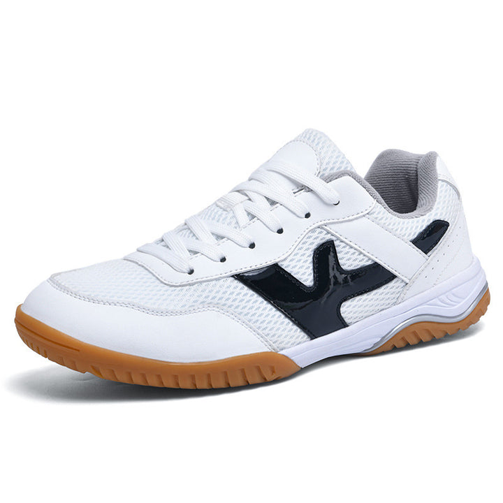 Unisex non-breathable indoor sneakers with slip-resistant rubber outsole and shock-absorbing EVA midsole Mune Fashion