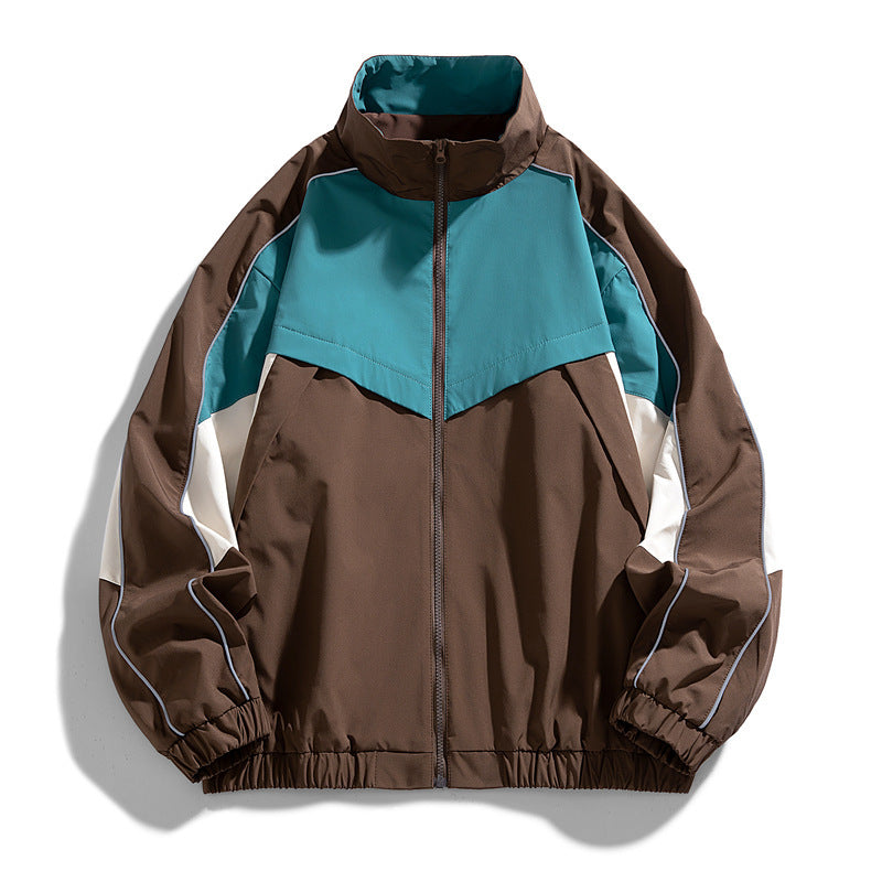 Men's Lightweight Sports Jacket with High Collar Mune Fashion