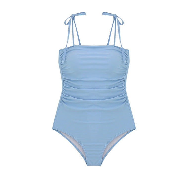 Women's one-piece swimsuit with adjustable straps and elegant gathering Mune Fashion