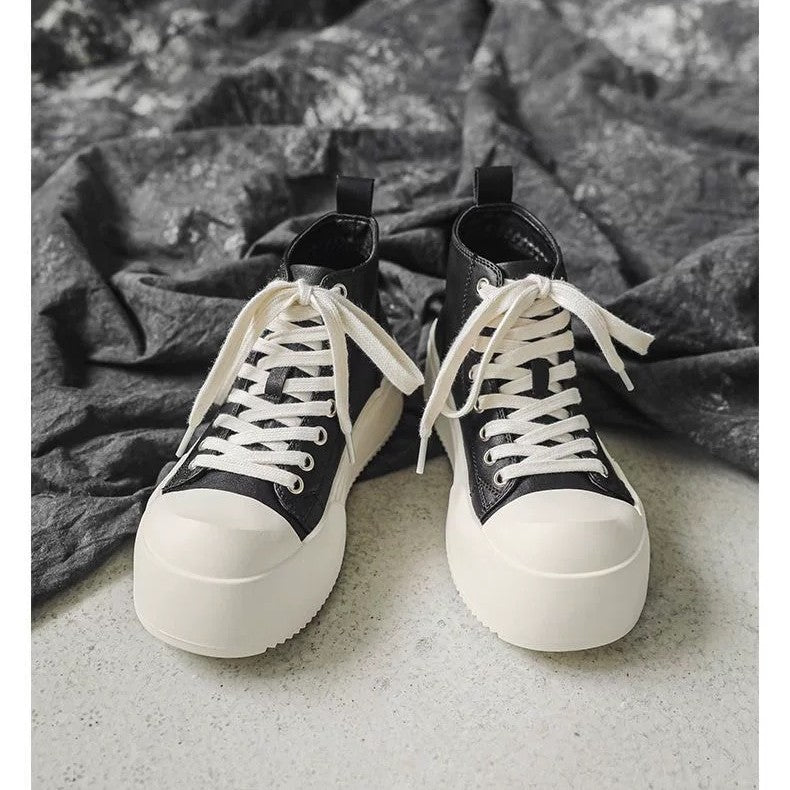 Women's High Sneakers with Sturdy Platform and Sporty Design Mune Fashion