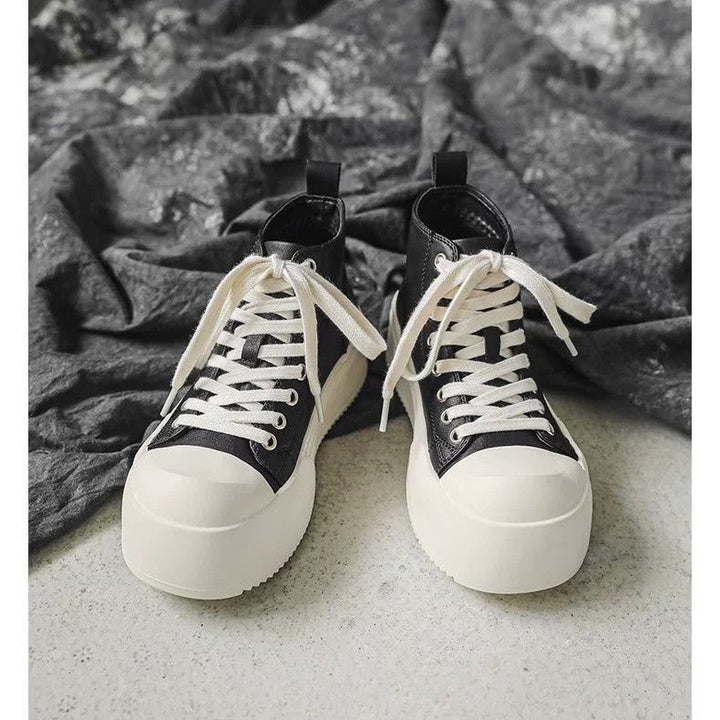 Women's High Sneakers with Sturdy Platform and Sporty Design Mune Fashion