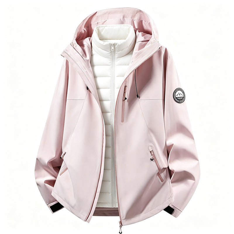 Women's combinable softshell outdoor jacket with removable padded inner jacket Mune Fashion