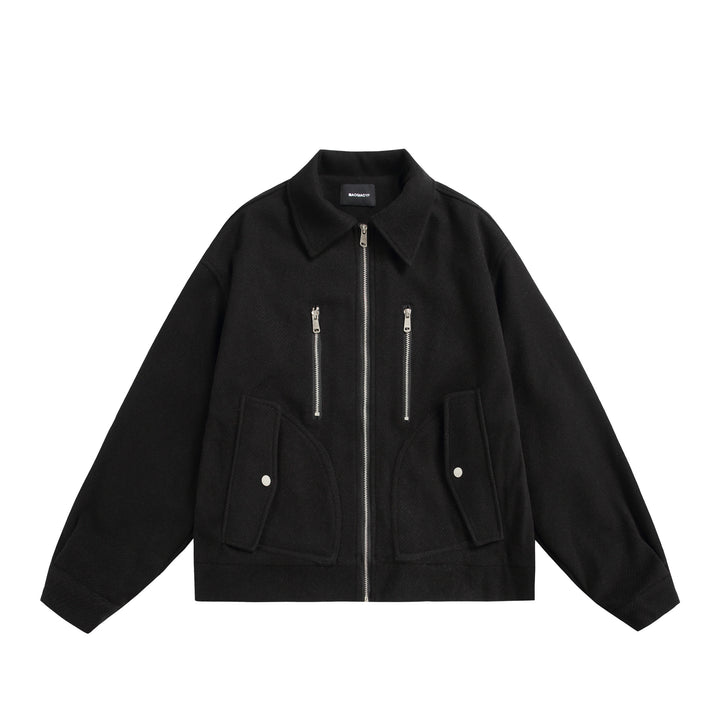 Unisex Boxy Blouson Jacket with technical double zip and oversized silhouette Mune Fashion
