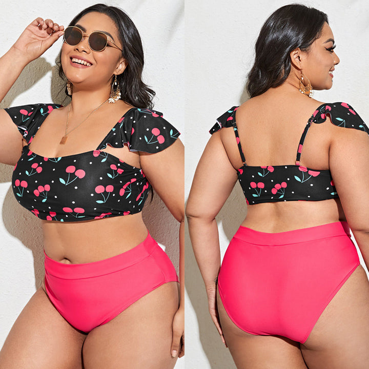 Women Tankini Set with voluminous ruffle details and high-quality cut Mune Fashion