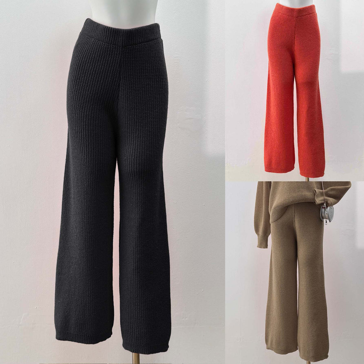 Women wide knitted pants Mune Fashion