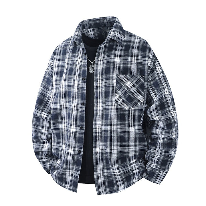Men's Casual Checked Flannel Shirts Mune Fashion