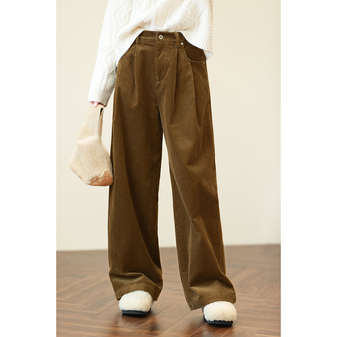 Women's Wide Cut Corduroy Pants Mune Fashion