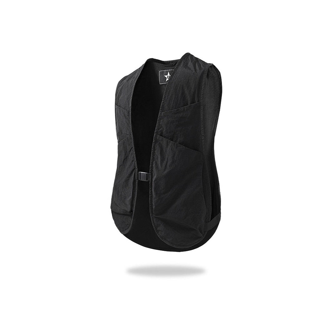 Unisex Lightweight Utility Vest with Mesh Back and Multiple Front Pockets Mune Fashion