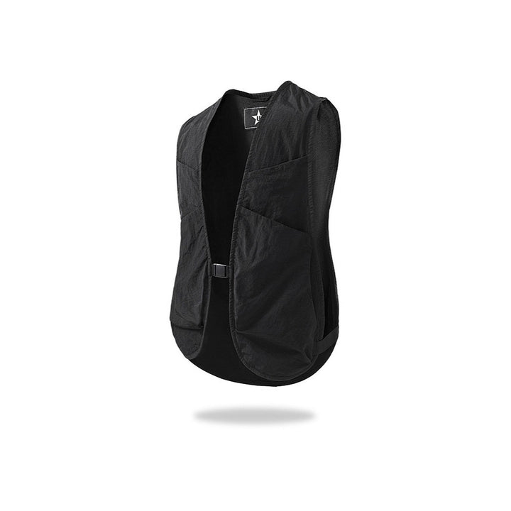 Unisex Lightweight Utility Vest with Mesh Back and Multiple Front Pockets Mune Fashion