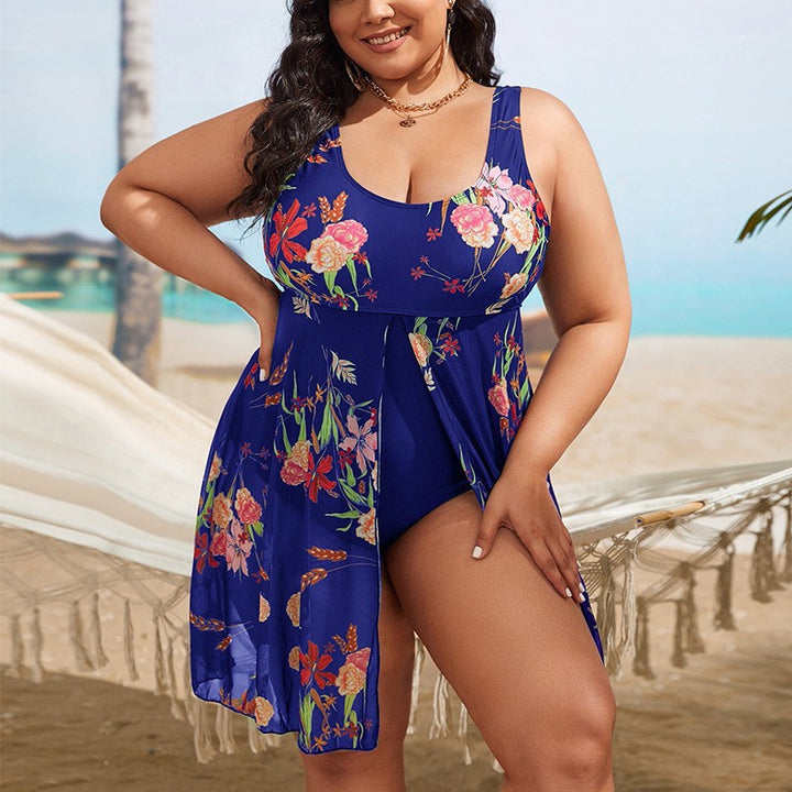 Women's swimsuit with floral overlay Mune Fashion