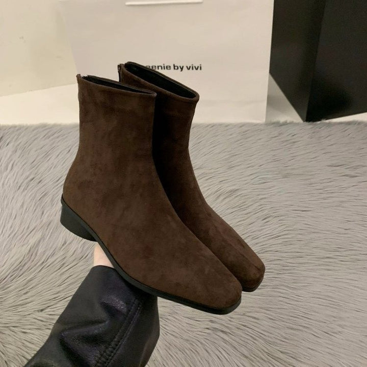 Women Elegant Ankle Boots made of Synthetic Leather Mune Fashion