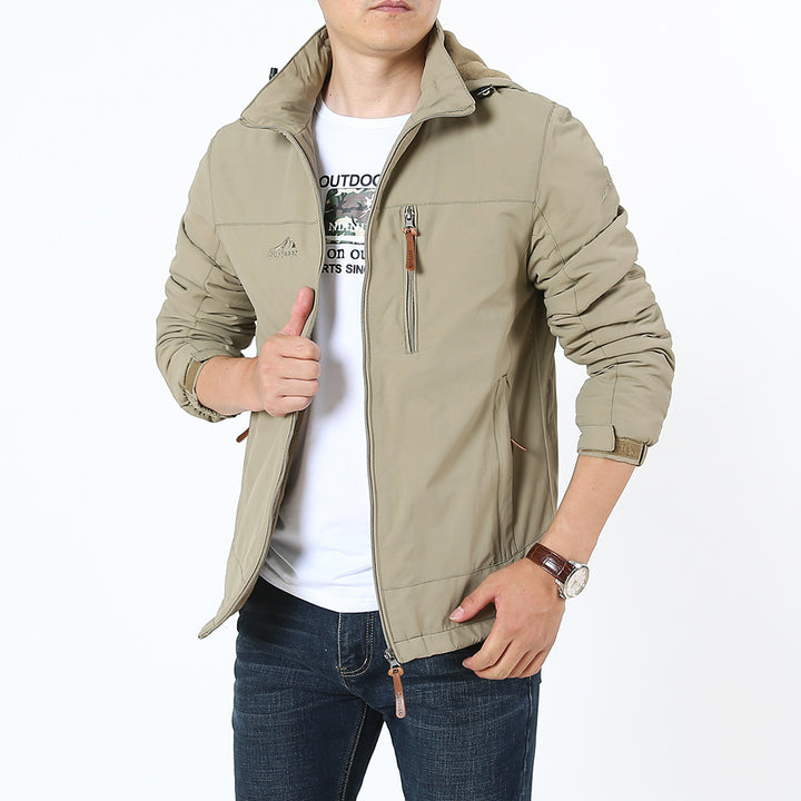Men's functional jacket with adjustable hood collar Mune Fashion