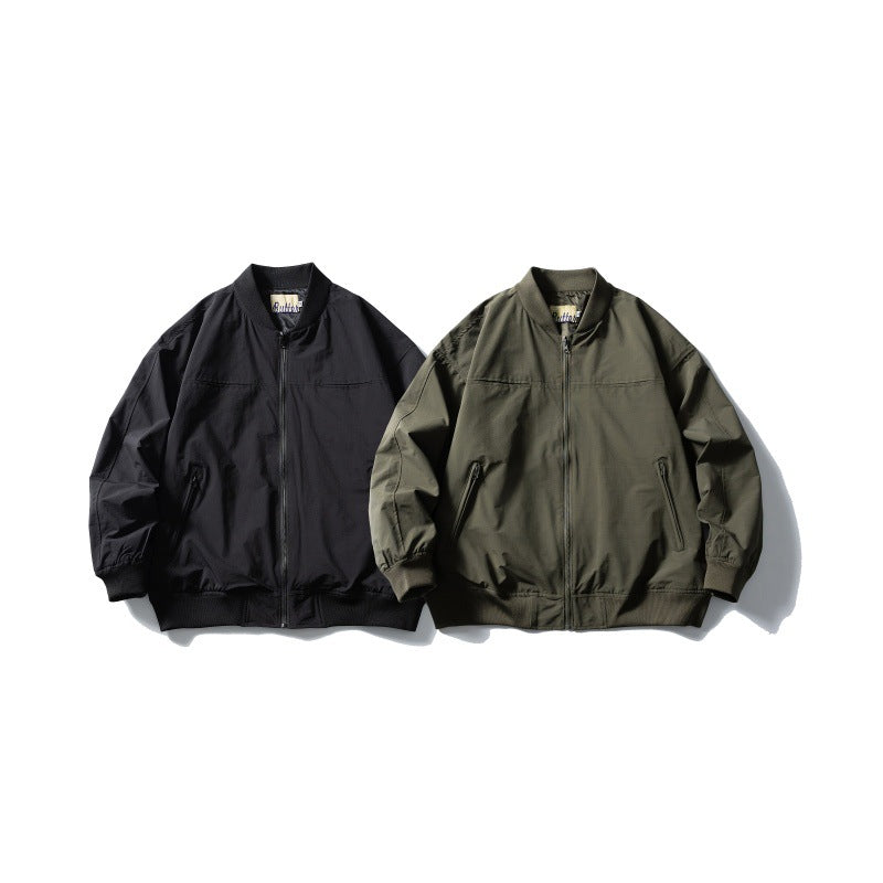 Men's transitional blouson in oversized cut with ribbed hem and angled zip pockets Mune Fashion