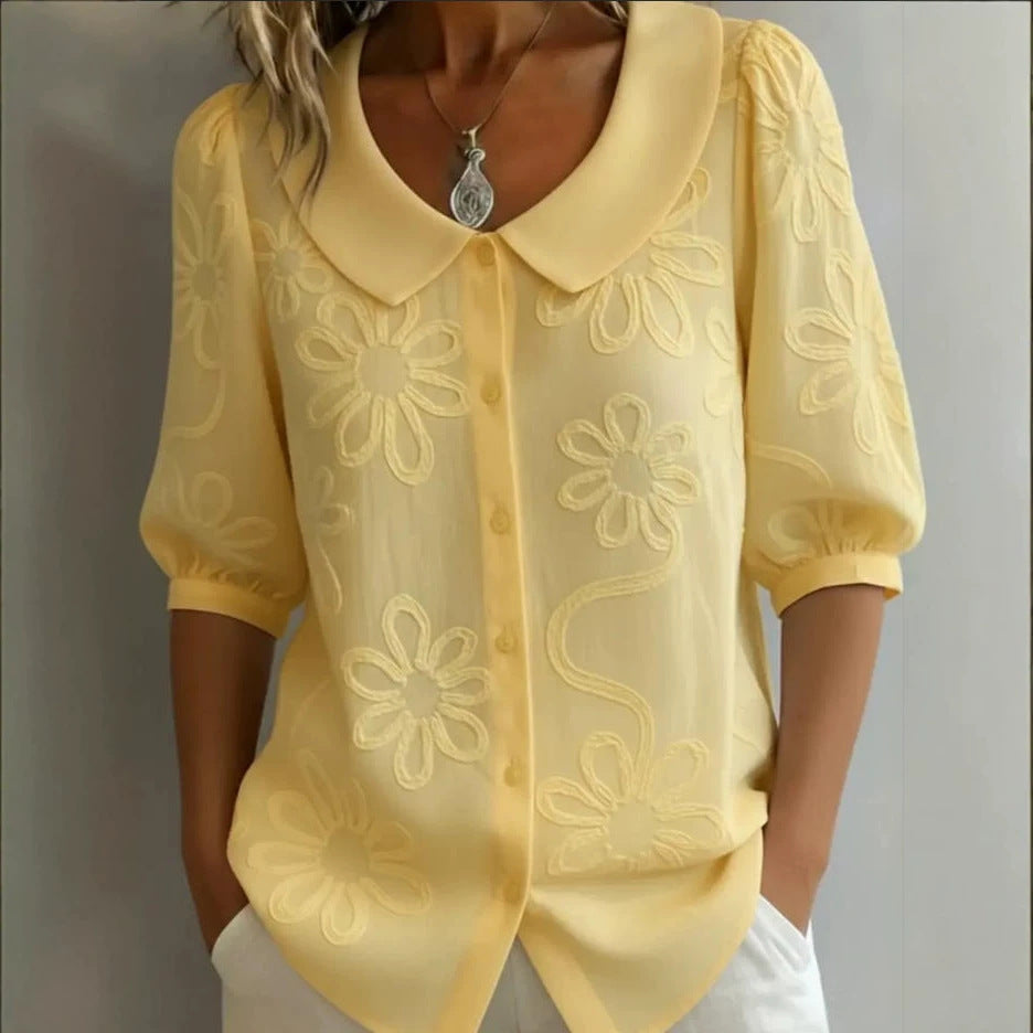 Women's blouse with floral pattern Mune Fashion