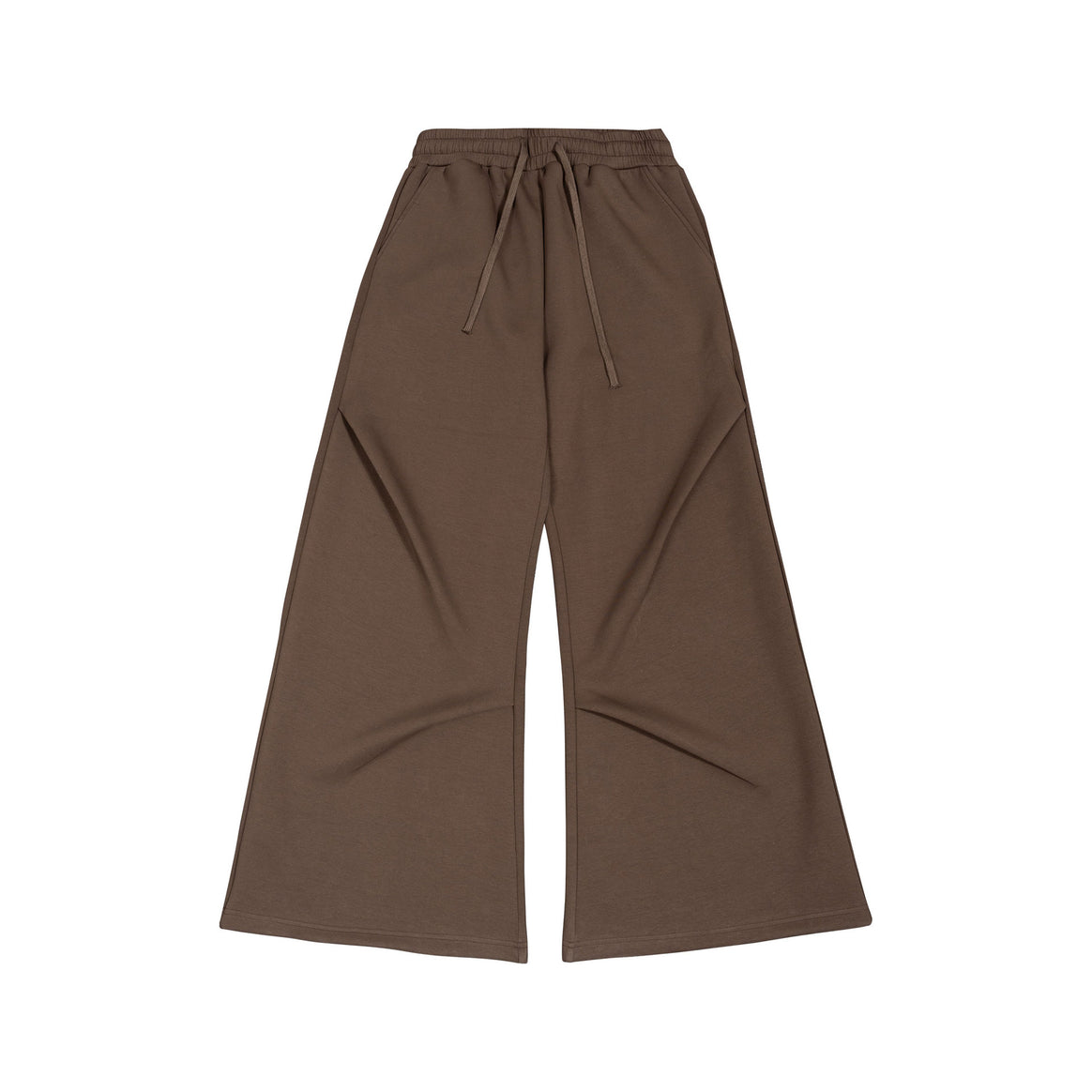 Ladies Wide High-Waist Sweatpants with Elastic Waistband, Drawstring and Wide Leg Mune Fashion