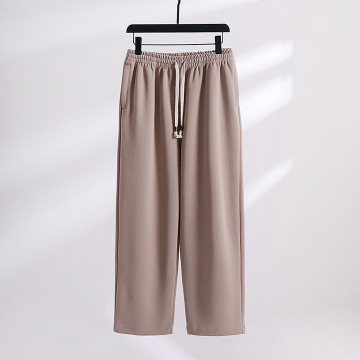 Unisex Padded Fleece Jogging Pants with Elastic Waistband Drawstring and Slim Ankle Cuff Mune Fashion
