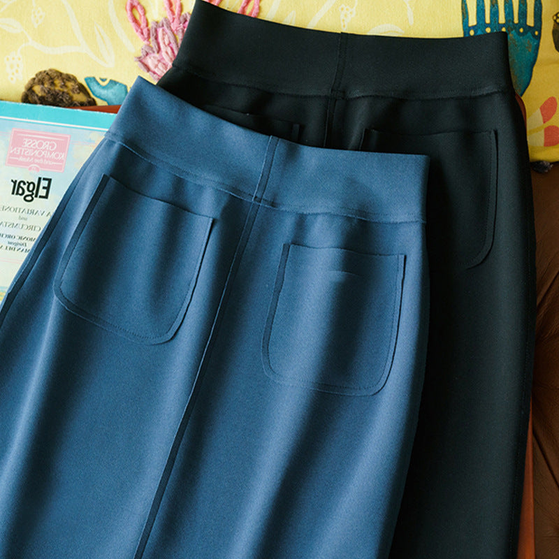 Women Elegant, slim cut midi skirt Mune Fashion