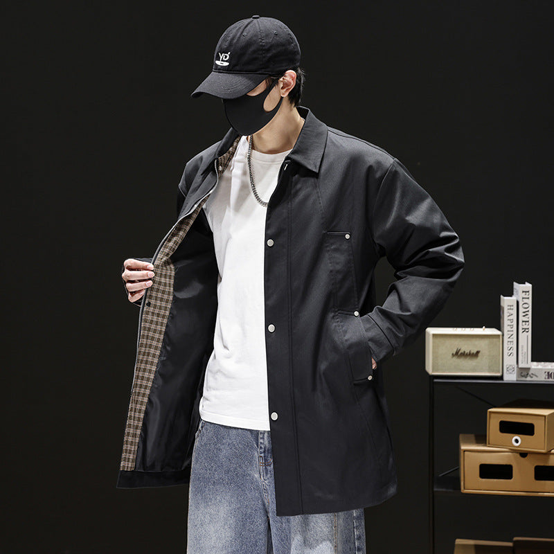 Men's Fashion Utility Jacket with Practical Pockets