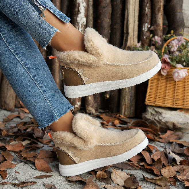 Women Lined Felt Mules with Teddy Lining and Ergonomic Rubber Sole Mune Fashion