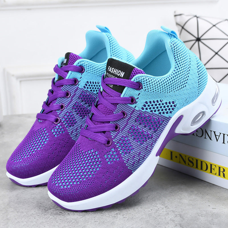 Unisex nan breathable knitted sneakers with air cushion heel Mune Fashion