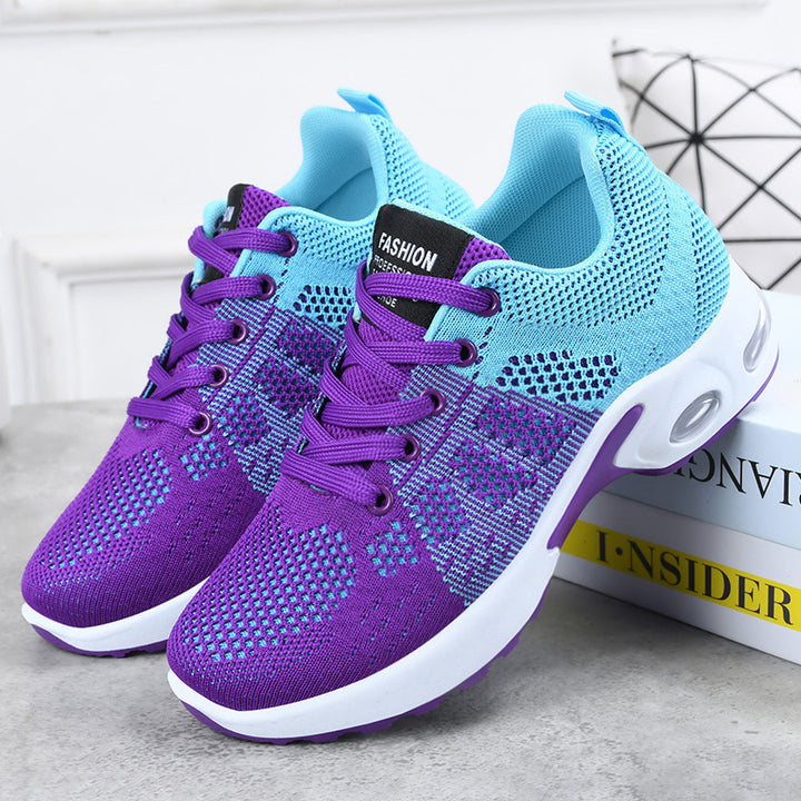 Unisex nan breathable knitted sneakers with air cushion heel Mune Fashion