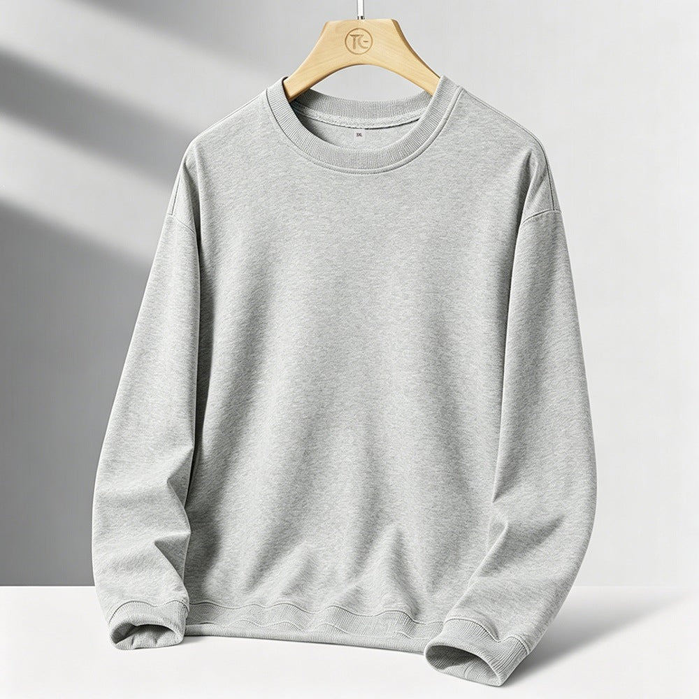 Men's Minimalist Round Neck Sweatshirt with French Terry Inner Side & Oversized Cut Mune Fashion