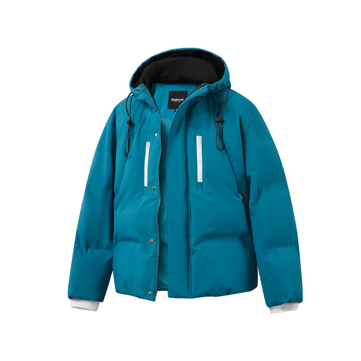 Unisex Kastige padded hoodie jacket with thermal insulation, water-repellent zippers, and drawstring Mune Fashion