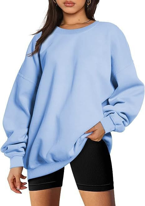Women's extra long oversized sweatshirt with balloon sleeves, ribbed hem and brushed interior Mune Fashion