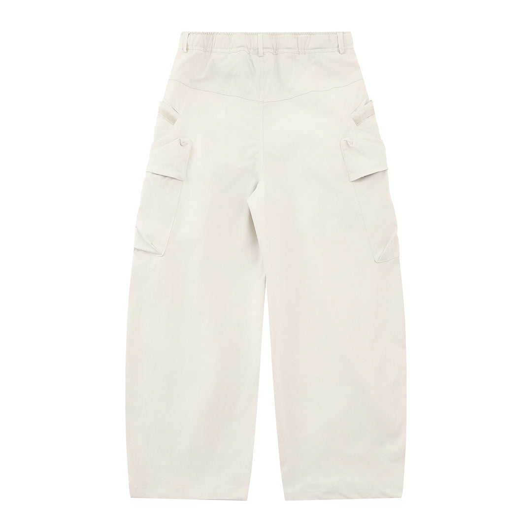 Women's Wide Cargo Culotte with Applied Pockets and Integrated Webbing Belt Mune Fashion
