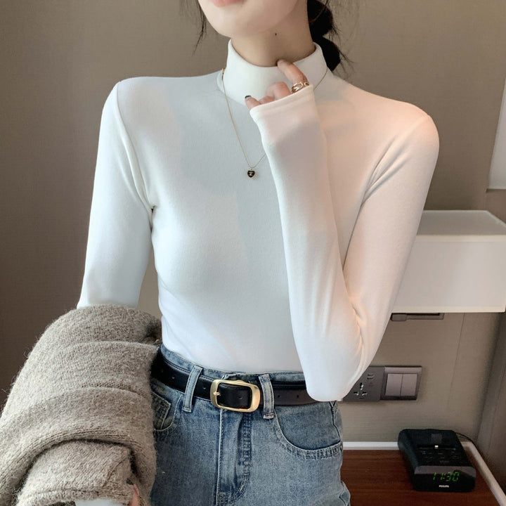 Women's long sleeve shirt with high collar Mune Fashion 1787619958