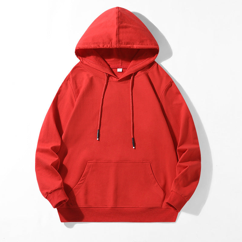Unisex locker fit hoodie made of cotton blend with kangaroo pocket and drawstring hood