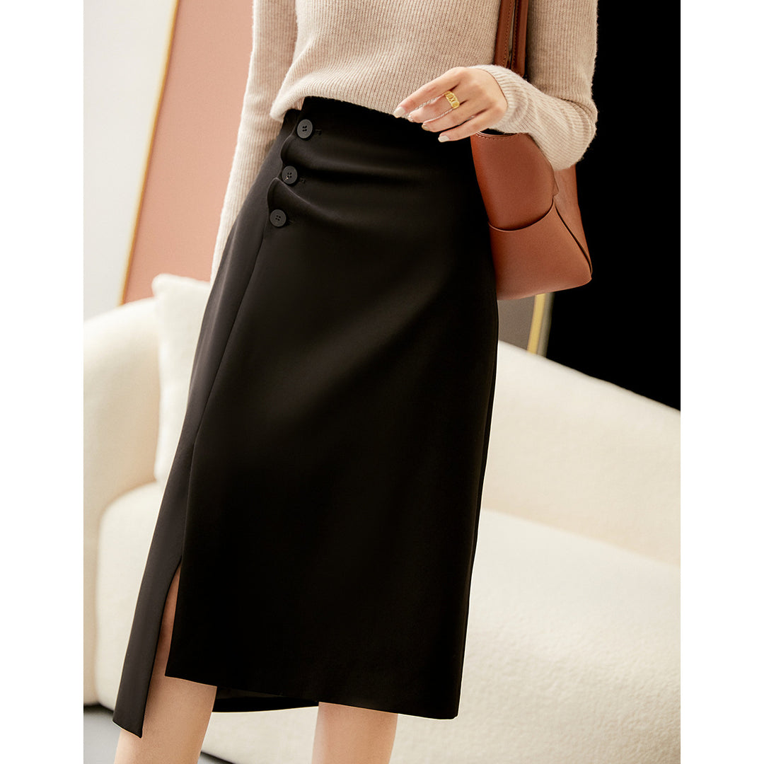 Women Elegant, fitted Midi Skirt Mune Fashion