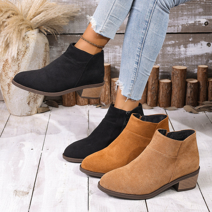Women Elegant and Comfortable Ankle Boots Mune Fashion