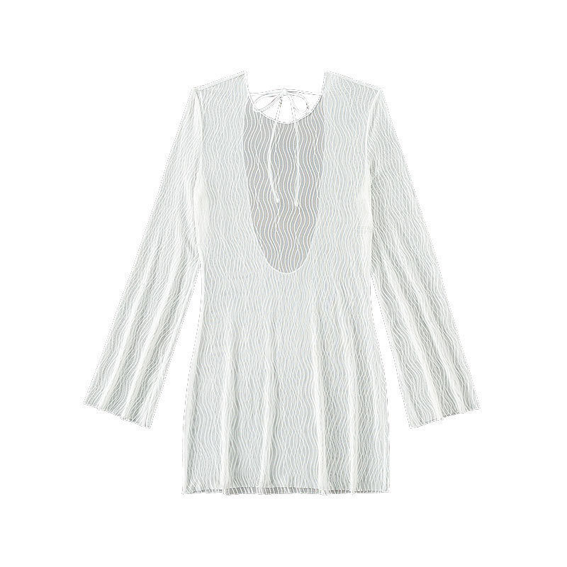 Women's Long Sleeve Beach Dress Mune Fashion