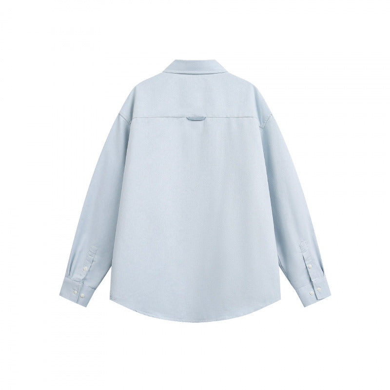 Unisex Oversized Shirt with Diagonal Colorblock and Chest Pocket Mune Fashion