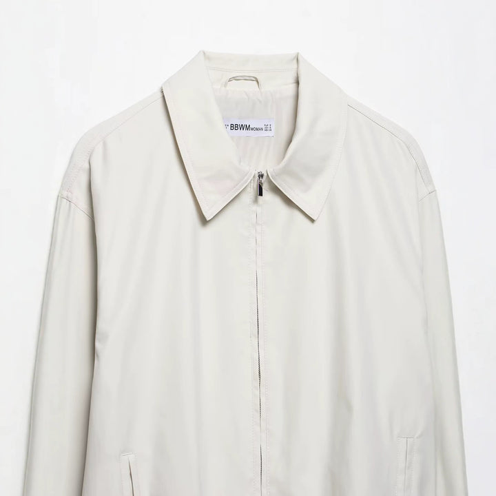 Women's Lightweight Oversized Blouson with Elastic Hem