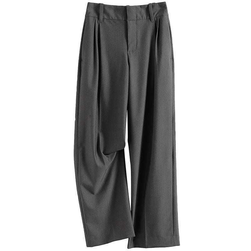 Women Elegant, high-waisted and flowing fabric trousers Mune Fashion