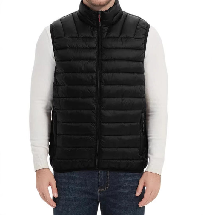 Men's quilted vest with Primaloft insulation, stand-up collar and zipper Mune Fashion