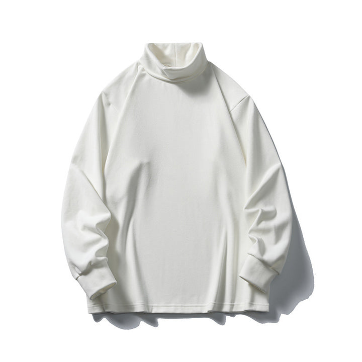 Unisex Oversize-Half-Roll Neck Sweater made of fine Jersey with raglan sleeves and ribbed cuffs Mune Fashion