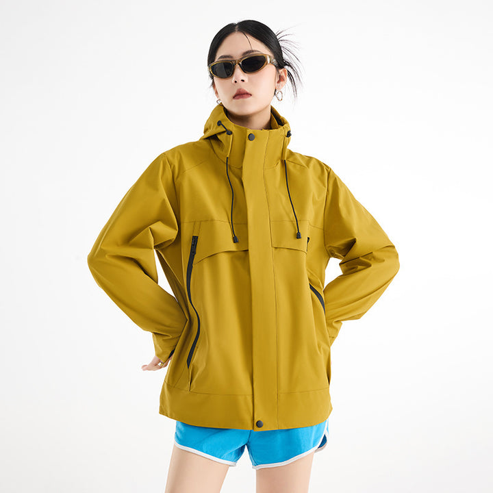 Women's technical waterproof oversized parka with hood and concealed zip pockets Mune Fashion