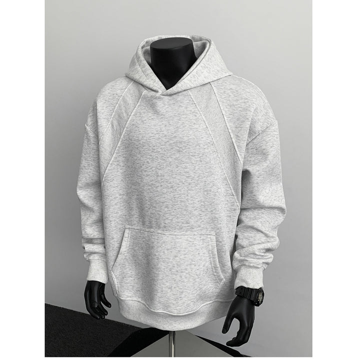 Men's Oversize Hoodie with Diagonal Insert and Kangaroo Pocket Mune Fashion