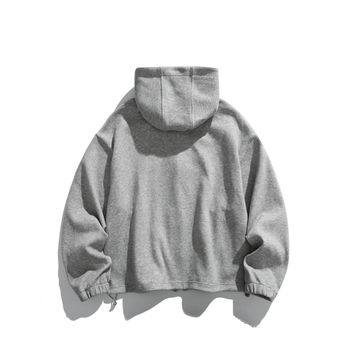 Unisex Lightweight Zip Hoodie Jacket with Zipper Pockets and Adjustable Hem Mune Fashion