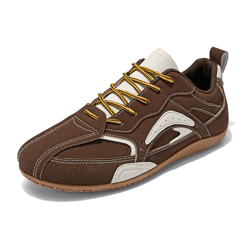 Unisex light suede look sneakers with padded comfort insole and grip rubber sole Mune Fashion