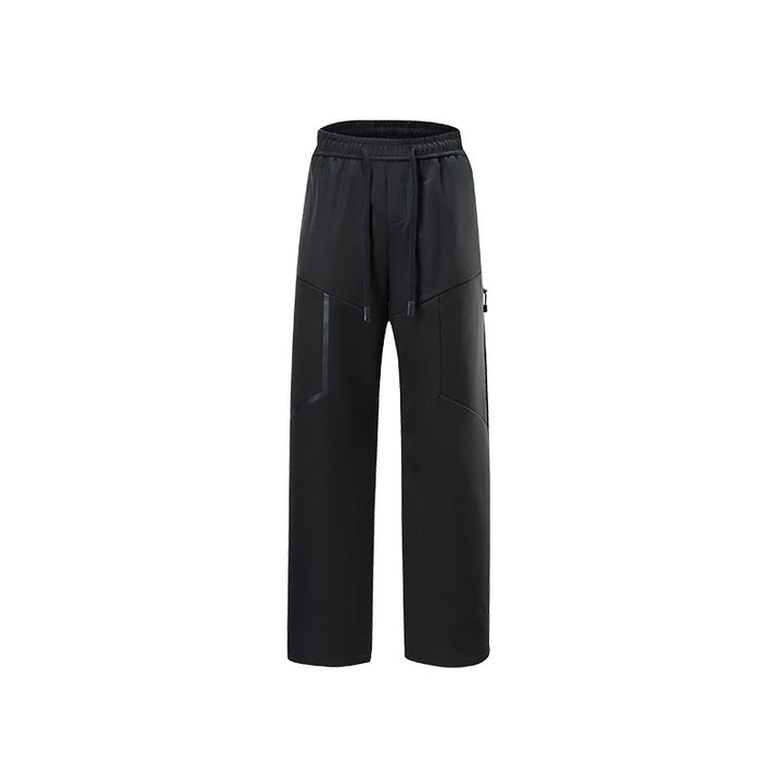 Herren Atmungsaktive Softshell-Cargo-Hose mit Tunnelzugbund, Zipper-Seitentasche und geradem Schnitt Mune Fashion