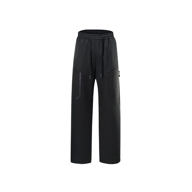 Herren Atmungsaktive Softshell-Cargo-Hose mit Tunnelzugbund, Zipper-Seitentasche und geradem Schnitt Mune Fashion