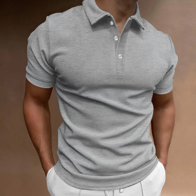 Men's slim fit stretch polo shirt with kent collar and elastic hem Mune Fashion